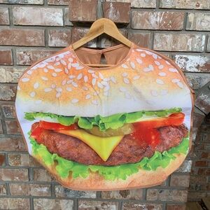 Kid’s Pull-Over Burger Costume - Sz Med
